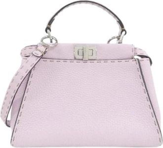 Fendi Pre-owned Selleria Mini Bag - Dames - Vintage Mini Tas - Paars - ONE Size - Leer - Vintage