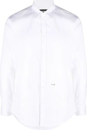 Dsquared2 Wit Overhemd voor Mannen - Heren - Zakelijke Overhemden - Wit - S - Overhemden