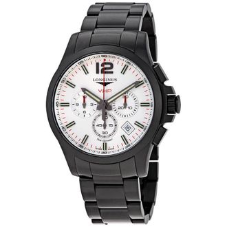 Longines Conquest V.H.P. Perpetual Chronograph Quartz Silver Dial Mens Watch L37272766