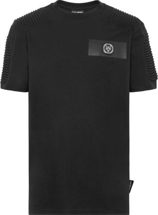 Plein Sport T-shirt Ronde Hals SS - Heren - Sportshirts - Zwart - S - Katoen - Fitness