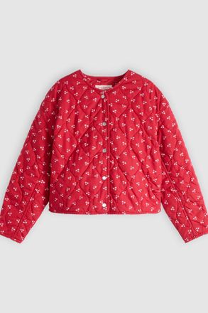 Levi's Giacca Josie trapuntata - Donna - L - Rosso / Merrill Daisy Dot Urban Red Cotton