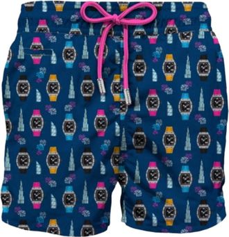 MC2 Saint Barth Lighting Micro Fantasy Herenshorts - Heren - Strandmode - Blauw - 4XL - Polyester - Badmode
