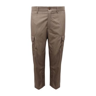 Etro Etro, Straight Trousers, male, Beige, Size: XL Pantalone Cargo Wool/Cotton Trousers