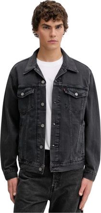 Levi's Heren, Jassen, Zwart, Maat: M Denim
