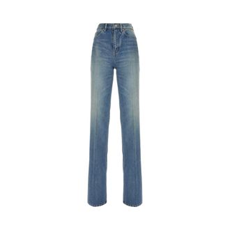 Saint Laurent Straight Jeans, female, Blue, Size: W29 Yves Flared Jeans