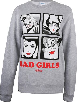 Disney Dames/Dames Bad Girls Sweatshirt met Ronde Hals (Sportgrijs)
