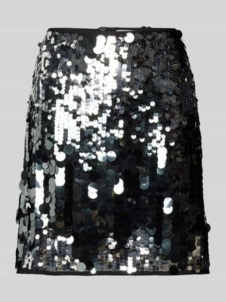 Selected Minirock mit Paillettenbesatz Modell TANA in Silber, Gr&ouml;&szlig;e 36