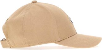 Moncler Mens Beige Cotton Baseball Cap 222 Cappelli E Fasce Per Capelli Hat