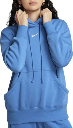 Nike Sportswear Phoenix Fleece Oversized Pullover Hoodie in Star Blue/sail at Nordstrom Rack, Size Medium