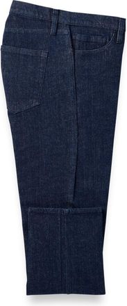 Paul Fredrick Denim Five Pocket Pants in Dark Blue at Nordstrom, Size 42 X 32