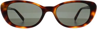 Saint Laurent Cat Eye Womens Havana Grey SL 822 - Brown - One Size