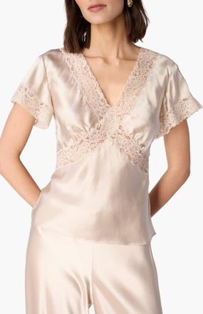 Cami NYC Romola Silk Top in Oat at Nordstrom, Size 00