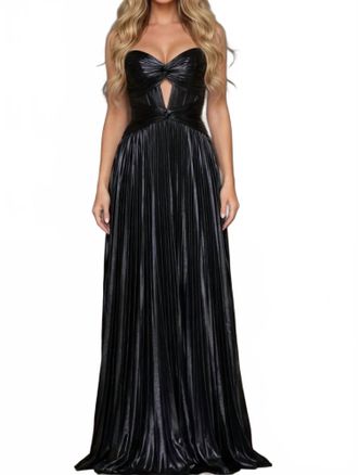 Jovani Jana Long Formal Prom Dress Gown In Black