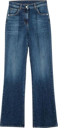 Twinset Actitude Straight Jeans - Dames - Regular Fit Jeans - Blauw - W28 - Katoen - Jeans