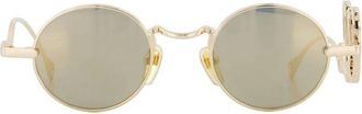 Chlo&eacute; Gafas de sol redondas de metal - Accessories - Mujer - Amarillo - ONE SIZE