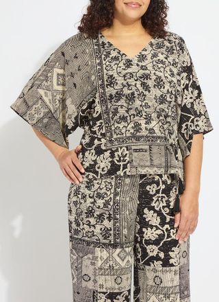 Lyss&eacute; Ipanema Printed Dolman Sleeve Top Curvy