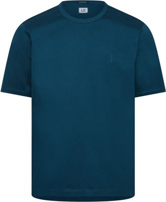 C.P. Company Mens Metropolis Series Chest Logo T-Shirt in Blue Cotton - Size X-Large