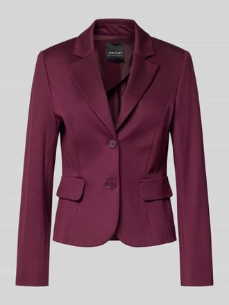Marc Cain Slim Fit Blazer mit Pattentaschen in Bordeaux, Gr&ouml;&szlig;e 36