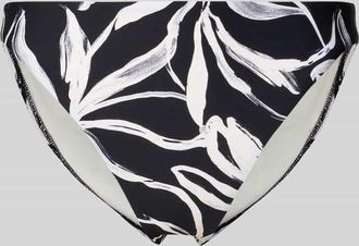 Marc O'Polo Bikini Slip mit floralem Muster in Black, Gr&ouml;&szlig;e XL