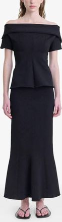 FFORME Flora Knit Skirt In Black