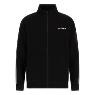 Guess Zip-throughs, male, Black, Size: XL maglieria e felpe Cotone