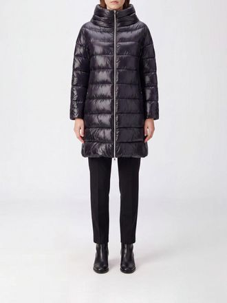 Herno Piumino lungo in nylon trapuntato con collo alto e imbottitura in piuma