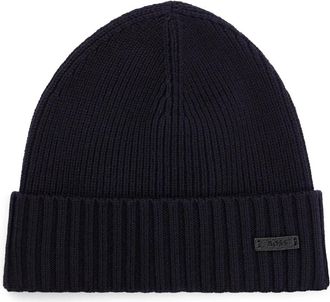 HUGO BOSS Muts - unisex - Hoeden - Blauw - ONE Size - Leer - Accessoires