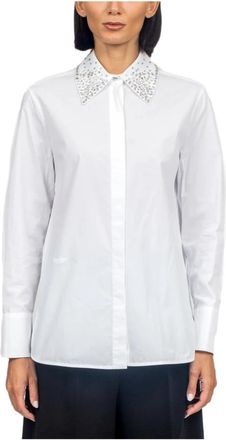 Max Mara Staffa Shirt - Dames - Overhemden - Wit - XL - Katoen - Overhemden