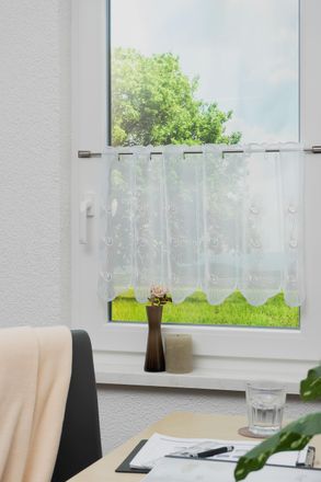 STICKEREIEN PLAUEN Panneaux »Monika« Stangendurchzug 1 Stk. tlg