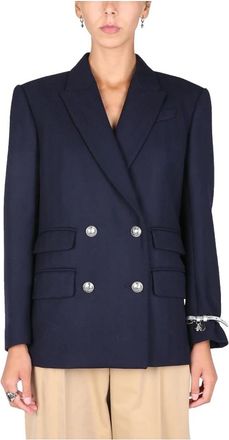 Alexander McQueen Blazer - Dames - Blazers - Blauw - S - Jassen