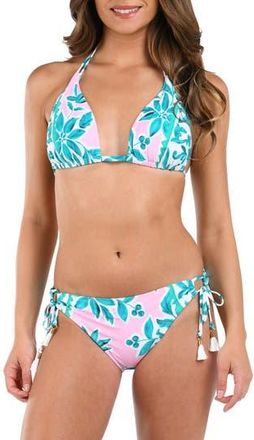 La Blanca Opulent Bikini Top in Pink Multi at Nordstrom Rack, Size 12