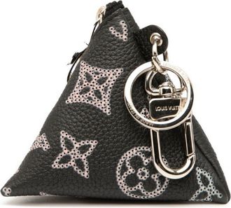 Louis Vuitton Black Pink Leather Metal Pouch (Pre-Owned)