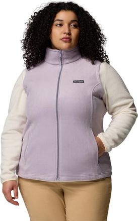 Columbia Womens Benton Springs Vest Fleece, Shale Purple, 2X