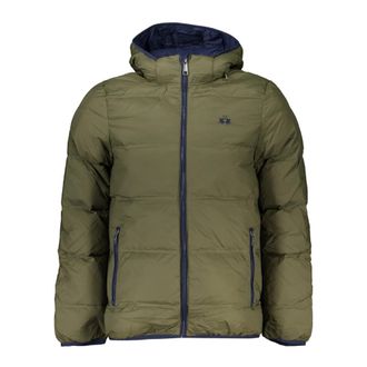 La Martina Groene Hoodie met Borduurwerk - Heren - Winterjassen - Groen - M - Jassen