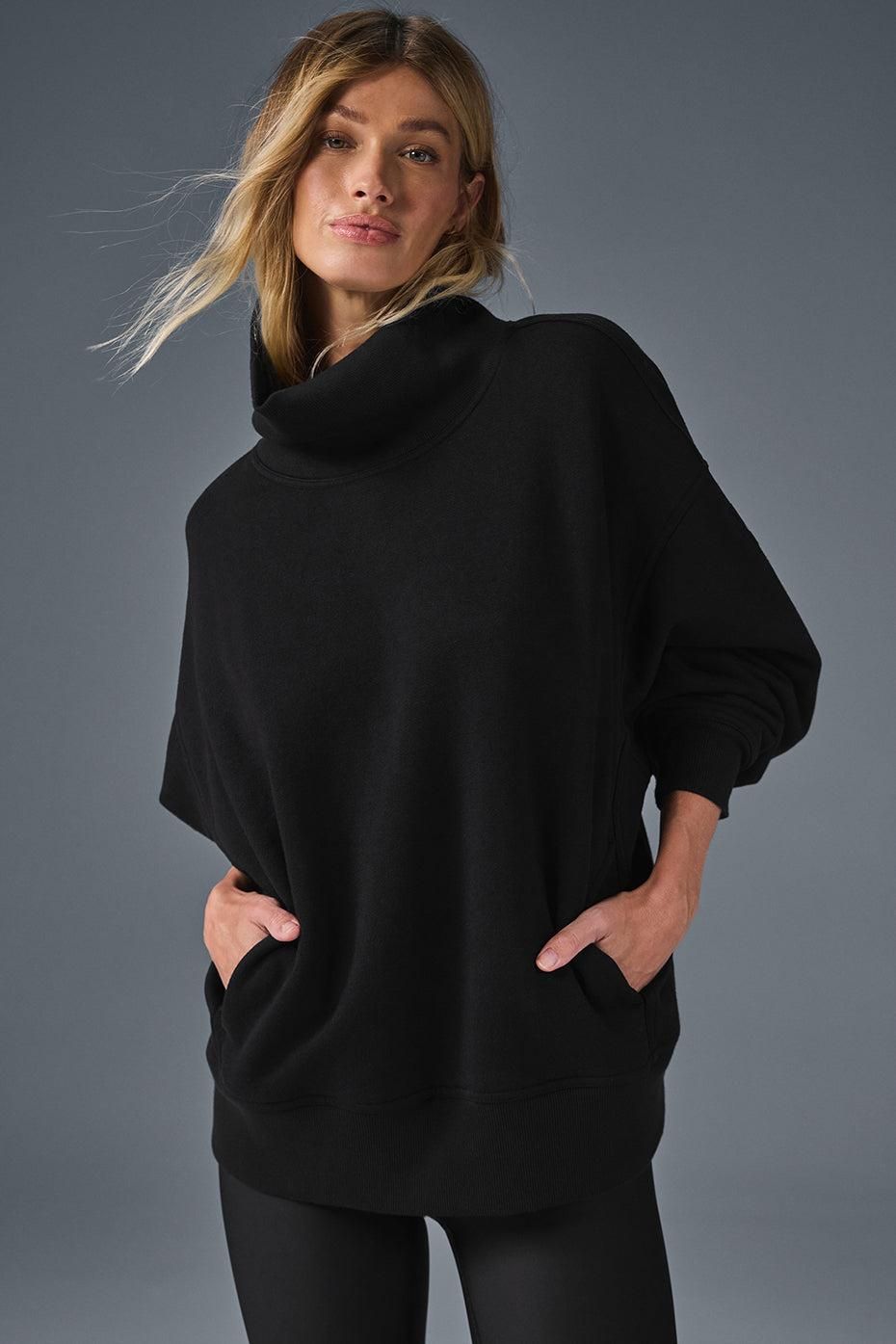 Alo Yoga Transcend Pullover Black アローヨガ Alo Yoga Transcend Pullover Black アローヨガ Alo Yoga: Black