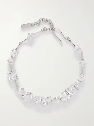 Completedworks Bracciale Rodiato Con Zirconia Cubica Delicate - Argento