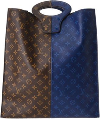 Louis Vuitton Monogram Brown Navy Monogram Tote Bag (Pre-Owned)