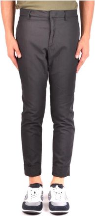 Paolo Pecora Broek - Heren - Slim Fit Broeken - Zwart - S - Broeken