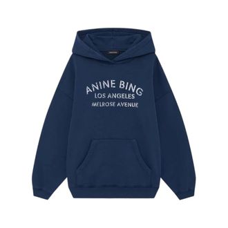 Anine Bing Truien - Dames - Hoodies - Blauw - S - Hoodies & sweatvesten