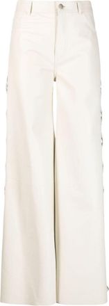 Chloé Pantaloni a gamba ampia - 112 EDEN WHITE