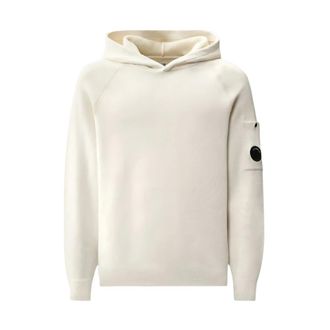 C.P. Company C.p. Company - Hooded Double Cotton Chenille - Heren - Sweatshirts & Hoodies - Wit - Maat: XL Katoen