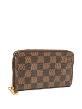 Louis Vuitton Portafoglio Damier Ebene con zip 2010 - Marrone