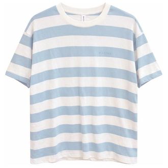 Mazine Bold Striped T-Shirt f&uuml;r Damen | wei&szlig;/grau