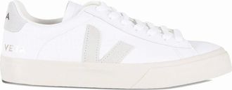Veja Womens WOMENS CAMPO LEATHER SNEAKERS - Cream - Size: 6