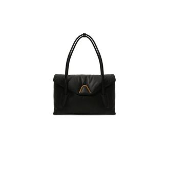 Coccinelle Shoulder Bags, female, Black, Size: ONE SIZE Chester Puf.Smo Handbag
