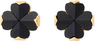 Kate Spade New York spade flower stud earrings in Black at Nordstrom