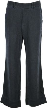 Mason's New York Cozy Wijde Broek - Dames - Wijde Broeken - Blauw - M - Broeken