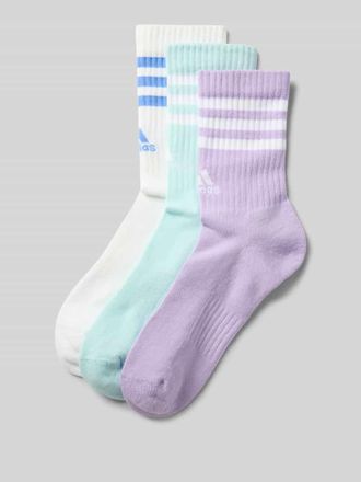 adidas Socken mit Label-Detail im 3er-Pack in Flieder, Gr&ouml;&szlig;e 39-42