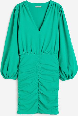 H&M Jerseykleid mit Raffungen - Green