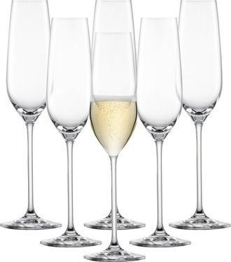 Zwiesel Glas Set Of 6 Fortissimo 8.1Oz Champagne Flutes